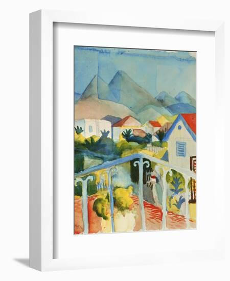 Saint Germain Near Tunis, 1914-Auguste Macke-Framed Giclee Print