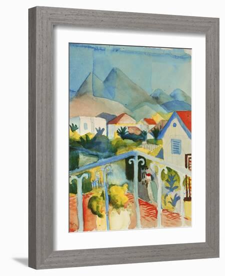 Saint Germain Near Tunis, 1914-Auguste Macke-Framed Giclee Print