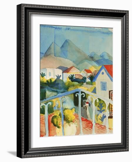 Saint Germain Near Tunis, 1914-Auguste Macke-Framed Giclee Print