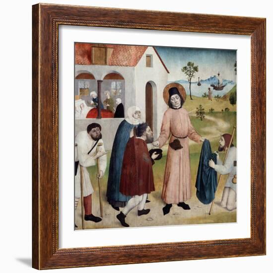 Saint Giles Distributing His Property Among the Poor, C1470-1480-null-Framed Giclee Print