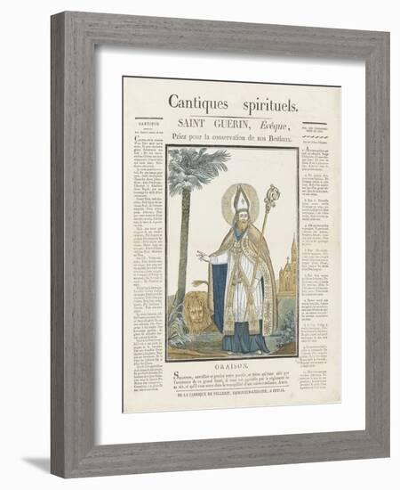 Saint Guérin, évêque-null-Framed Giclee Print