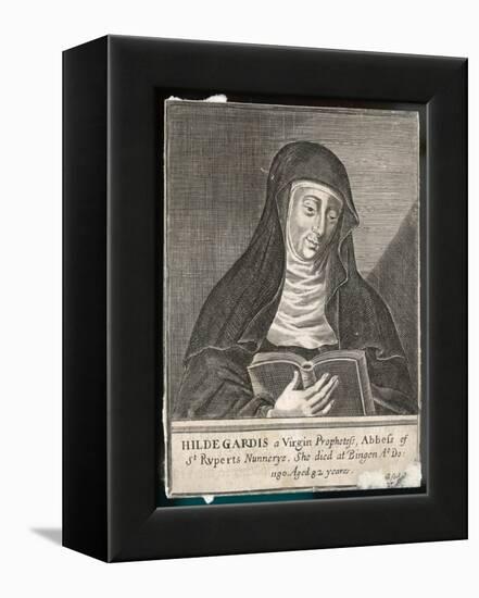 Saint Hildegard Von Bingen German Religious Founder and Abbess of Convent of Rupertsberg-null-Framed Premier Image Canvas