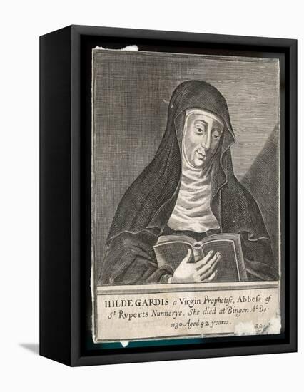 Saint Hildegard Von Bingen German Religious Founder and Abbess of Convent of Rupertsberg-null-Framed Premier Image Canvas