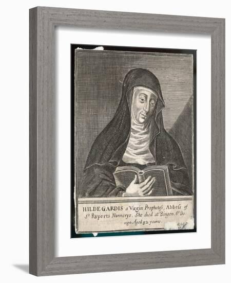 Saint Hildegard Von Bingen German Religious Founder and Abbess of Convent of Rupertsberg-null-Framed Photographic Print