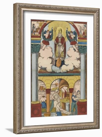 Saint Honoré, patron des boulangers-null-Framed Giclee Print