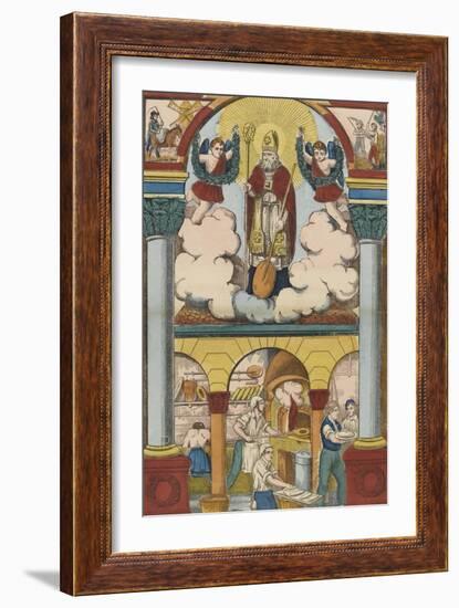 Saint Honoré, patron des boulangers-null-Framed Giclee Print