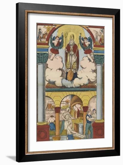 Saint Honoré, patron des boulangers-null-Framed Giclee Print