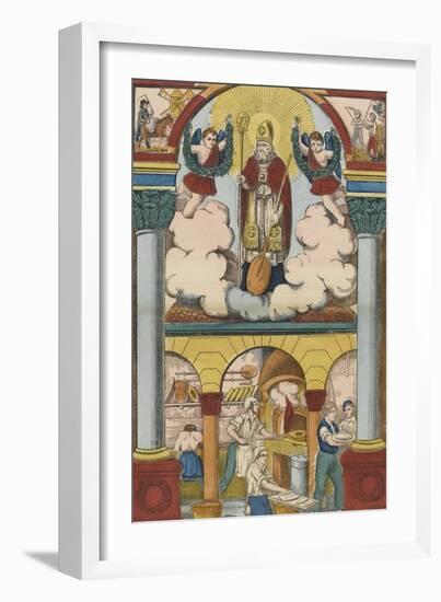 Saint Honoré, patron des boulangers-null-Framed Giclee Print