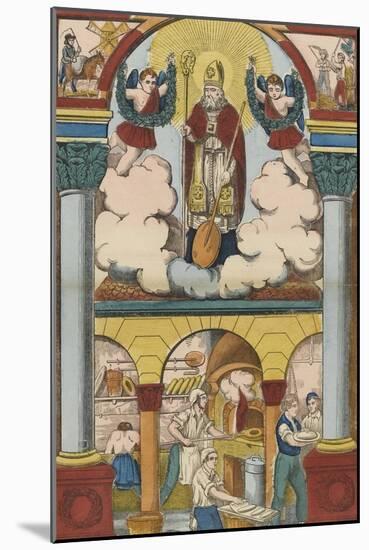 Saint Honoré, patron des boulangers-null-Mounted Giclee Print