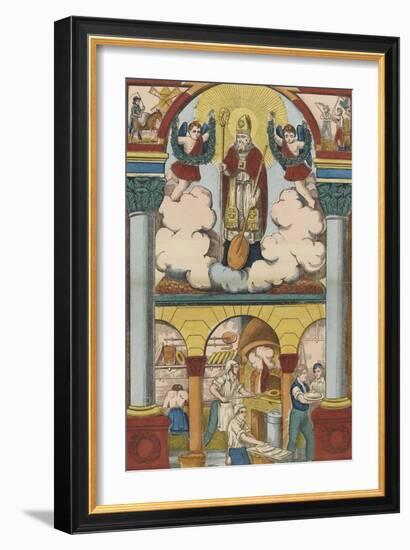 Saint Honoré, patron des boulangers-null-Framed Giclee Print