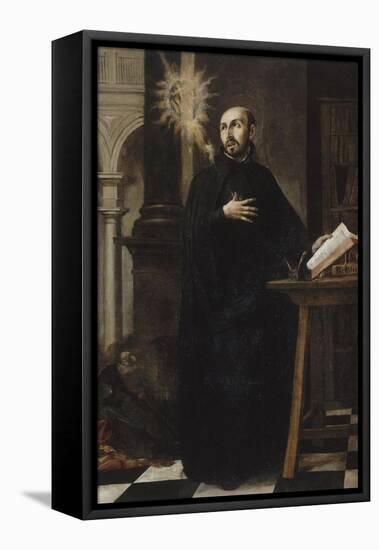 Saint Ignatius of Loyola Received the Name of Jesus-Juan de Valdes Leal-Framed Premier Image Canvas