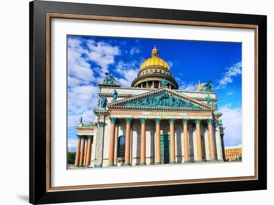 Saint Isaac's Cathedral in St Petersburg, Russia.-Brian K-Framed Photographic Print