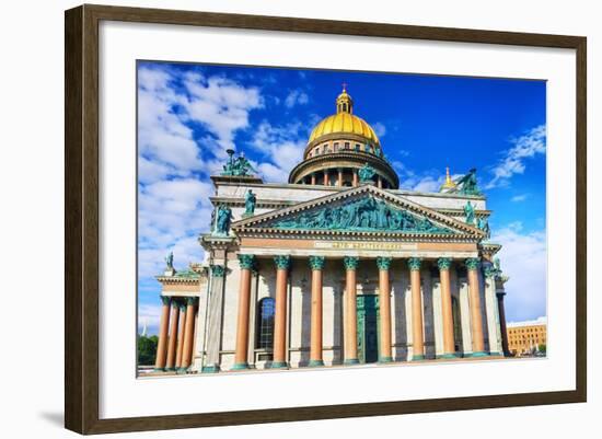 Saint Isaac's Cathedral in St Petersburg, Russia.-Brian K-Framed Photographic Print