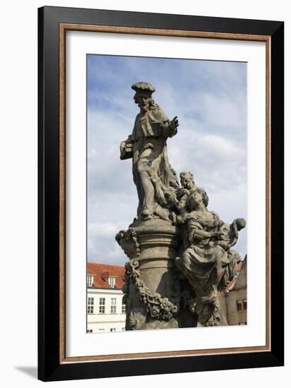 Saint Ivo of Kermartin, T.O.S.F. (1253-1303). Baroque Sculpture by Matyas Bernard Braun on Behalf…-null-Framed Giclee Print