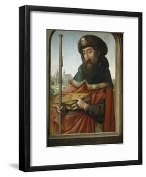Saint James the Elder as Pilgrim-Juan de Flandes-Framed Giclee Print