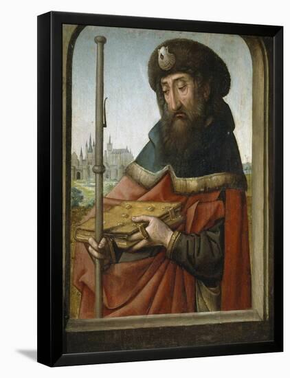 Saint James the Elder as Pilgrim-Juan de Flandes-Framed Premier Image Canvas