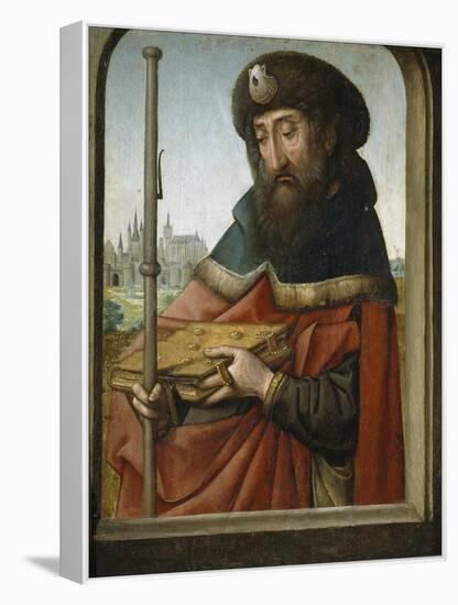 Saint James the Elder as Pilgrim-Juan de Flandes-Framed Premier Image Canvas