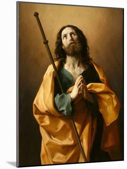 Saint James the Greater, C.1636-38 (Oil on Canvas)-Guido Reni-Mounted Giclee Print