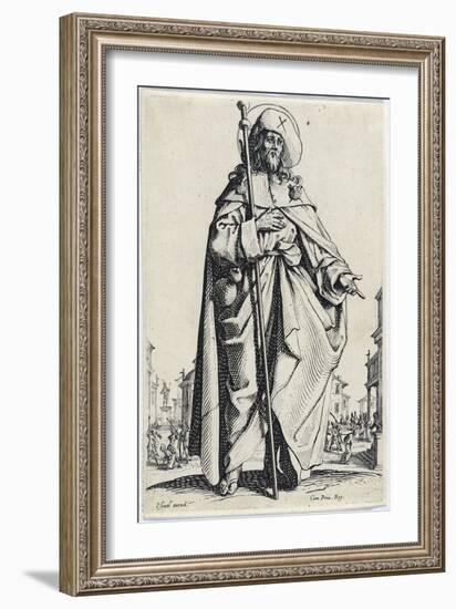 Saint James the Greater from Les Grands Apôtres (The Large Apostles), 1631 (Etching)-Jacques Callot-Framed Giclee Print