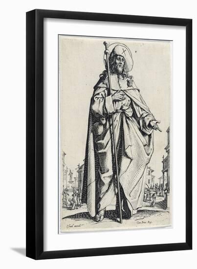 Saint James the Greater from Les Grands Apôtres (The Large Apostles), 1631 (Etching)-Jacques Callot-Framed Giclee Print