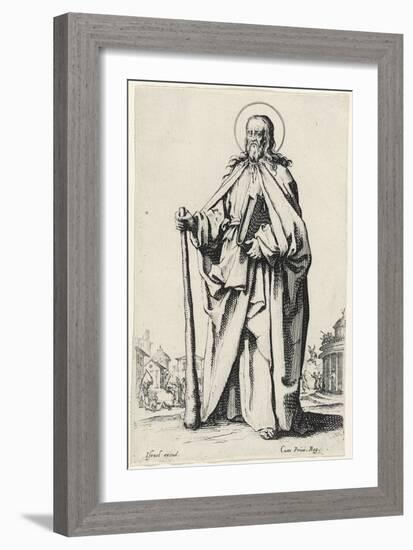 Saint James the Less from Les Grands Apôtres (The Large Apostles), 1631 (Etching)-Jacques Callot-Framed Giclee Print