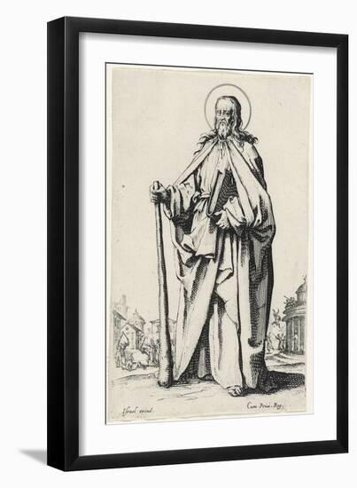 Saint James the Less from Les Grands Apôtres (The Large Apostles), 1631 (Etching)-Jacques Callot-Framed Giclee Print