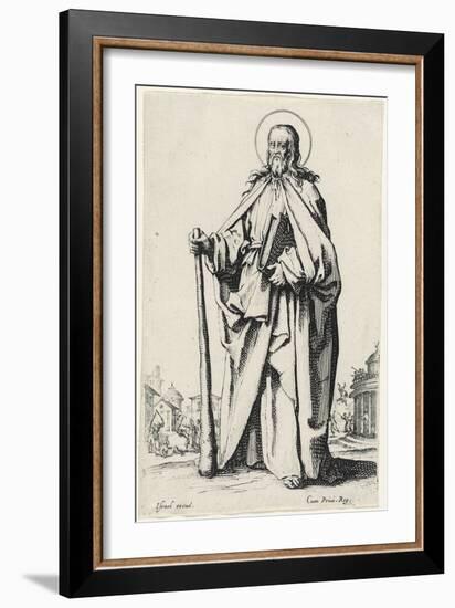 Saint James the Less from Les Grands Apôtres (The Large Apostles), 1631 (Etching)-Jacques Callot-Framed Giclee Print