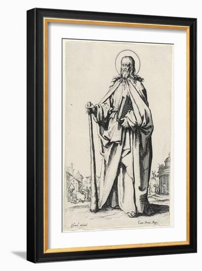 Saint James the Less from Les Grands Apôtres (The Large Apostles), 1631 (Etching)-Jacques Callot-Framed Giclee Print