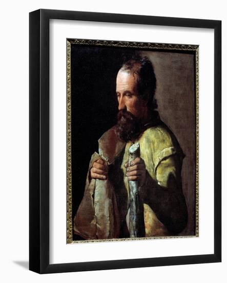 Saint James the Minor. Painting by Georges De La Tour (1593-1652), 17Th Century. Oil on Canvas. Dim-Georges De La Tour-Framed Giclee Print