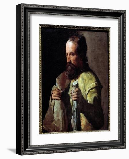 Saint James the Minor. Painting by Georges De La Tour (1593-1652), 17Th Century. Oil on Canvas. Dim-Georges De La Tour-Framed Giclee Print