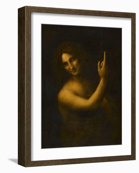 Saint Jean Baptiste-Leonardo da Vinci-Framed Giclee Print