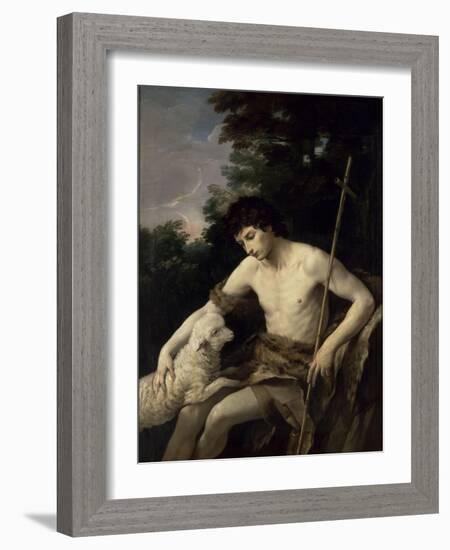 Saint Jean-Baptiste-Guido Reni-Framed Giclee Print