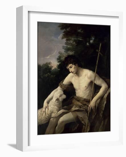 Saint Jean-Baptiste-Guido Reni-Framed Giclee Print