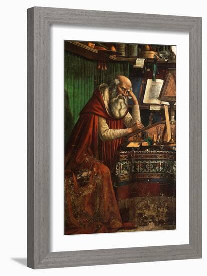 Saint Jerome, 1480-Domenico Ghirlandaio-Framed Giclee Print