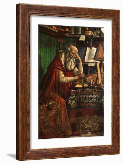 Saint Jerome, 1480-Domenico Ghirlandaio-Framed Giclee Print