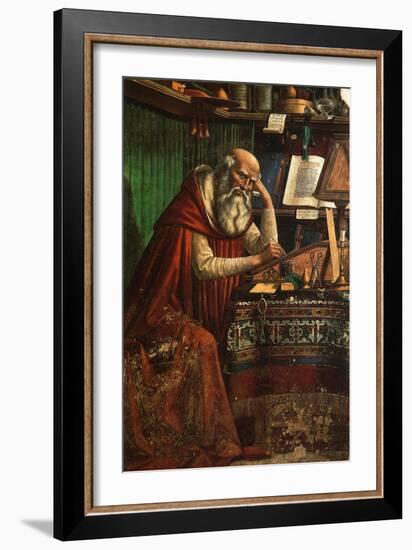 Saint Jerome, 1480-Domenico Ghirlandaio-Framed Giclee Print