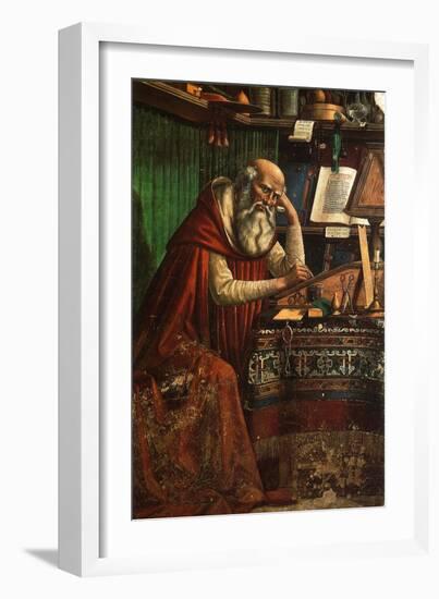 Saint Jerome, 1480-Domenico Ghirlandaio-Framed Giclee Print