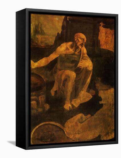 Saint Jerome, 1481-Leonardo da Vinci-Framed Premier Image Canvas