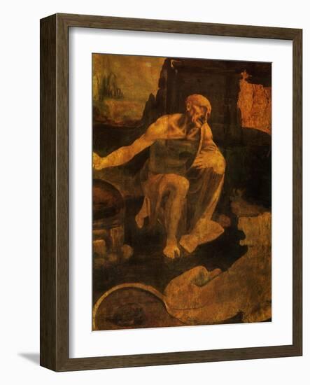 Saint Jerome, 1481-Leonardo da Vinci-Framed Giclee Print