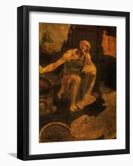 Saint Jerome, 1481-Leonardo da Vinci-Framed Giclee Print