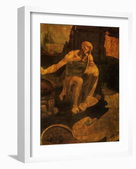 Saint Jerome, 1481-Leonardo da Vinci-Framed Giclee Print