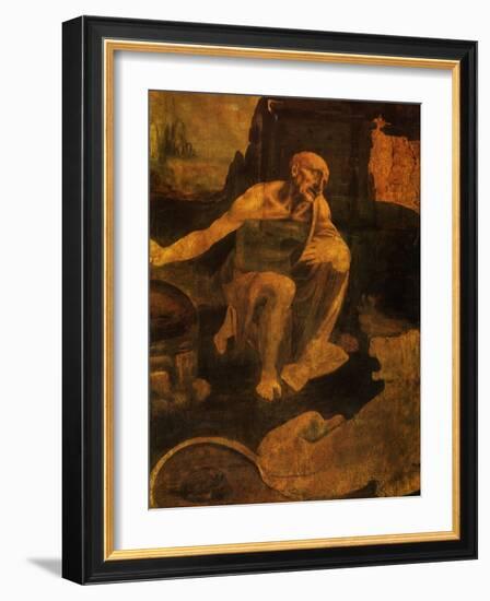 Saint Jerome, 1481-Leonardo da Vinci-Framed Giclee Print