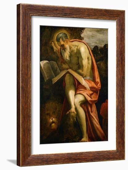 Saint Jerome, 1571-1575-Jacopo Robusti Tintoretto-Framed Giclee Print