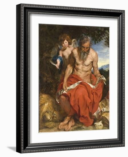 Saint Jerome, 1618-1619-Sir Anthony Van Dyck-Framed Giclee Print