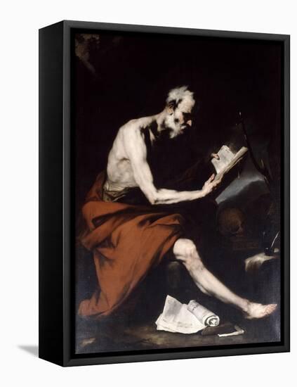 Saint Jerome, 17th Century-Jusepe de Ribera-Framed Premier Image Canvas