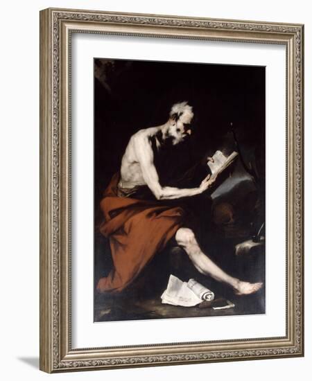 Saint Jerome, 17th Century-Jusepe de Ribera-Framed Giclee Print