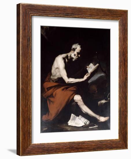 Saint Jerome, 17th Century-Jusepe de Ribera-Framed Giclee Print