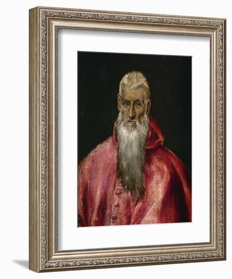 Saint Jerome as a Cardinal-El Greco-Framed Giclee Print