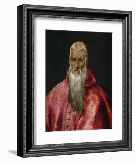Saint Jerome as a Cardinal-El Greco-Framed Giclee Print