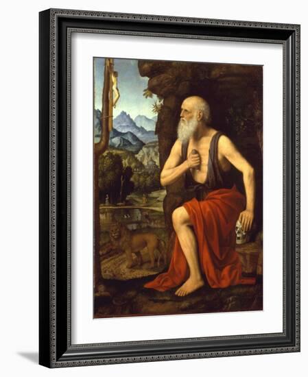 Saint Jerome, C. 1525-Bernardino Luini-Framed Giclee Print